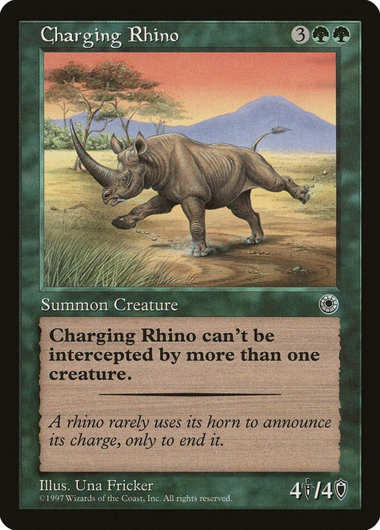 Image for Charging Rhino (Portal) - Magic: The Gathering