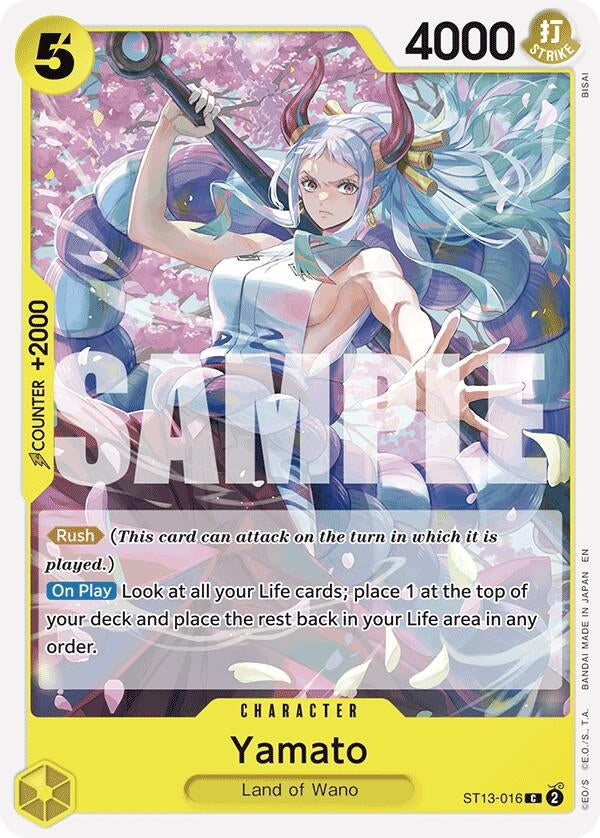 Image for Yamato (Reprint) (ST13-016) (Starter Deck 28: GREEN/YELLOW Yamato) - One Piece Card Game