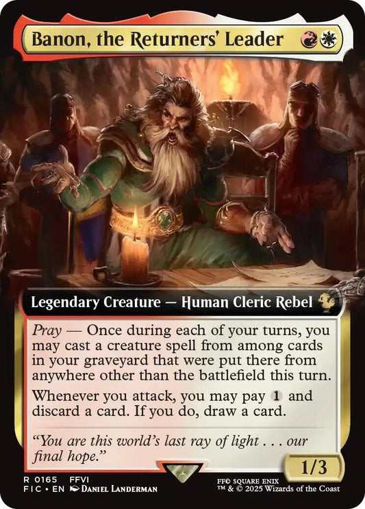 Image for Banon, the Returners' Leader (Extended Art) (165) (Commander: FINAL FANTASY) - Magic: The Gathering