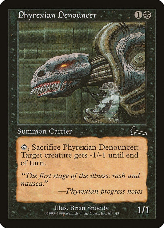 Image for Phyrexian Denouncer (61) (Urza's Legacy) - Magic: The Gathering