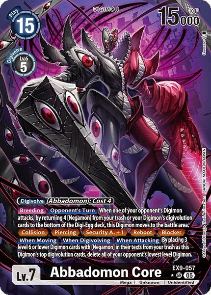 Image for Abbadomon Core (Alternate Art) (EX9-057 SR) (Versus Monsters) - Digimon Card Game