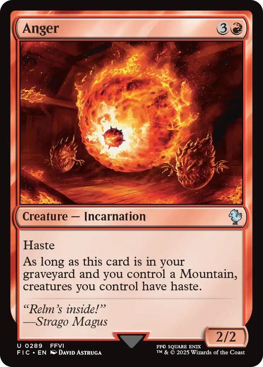 Image for Anger (Surge Foil) (289) (Commander: FINAL FANTASY) - Magic: The Gathering