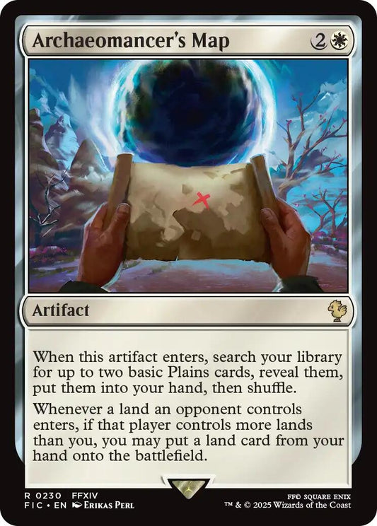 Image for Archaeomancer's Map (Surge Foil) (230) (Commander: FINAL FANTASY) - Magic: The Gathering