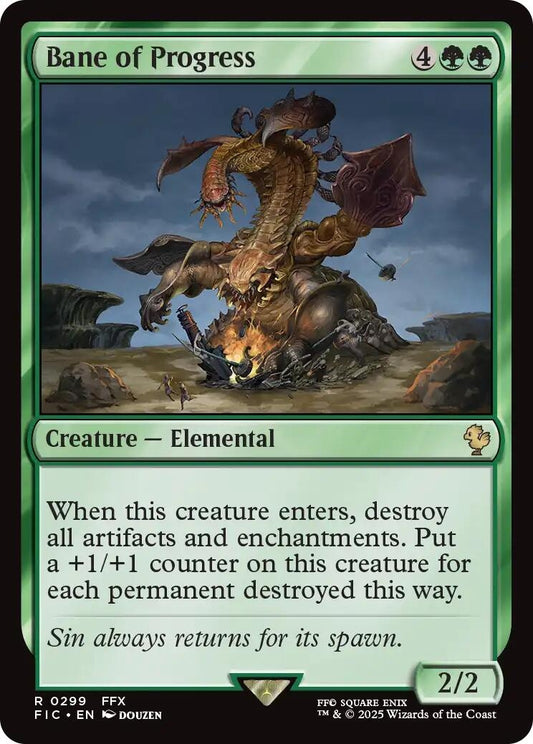 Image for Bane of Progress (Surge Foil) (299) (Commander: FINAL FANTASY) - Magic: The Gathering