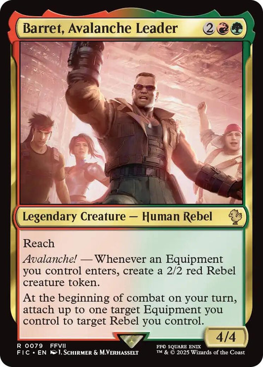 Image for Barret, Avalanche Leader (Surge Foil) (79) (Commander: FINAL FANTASY) - Magic: The Gathering