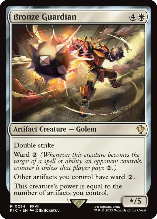 Image for Bronze Guardian (Surge Foil) (234) (Commander: FINAL FANTASY) - Magic: The Gathering