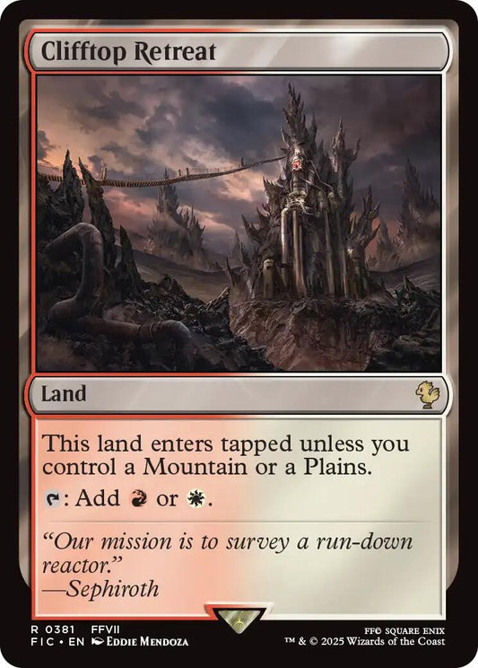 Image for Clifftop Retreat (Surge Foil) (381) (Commander: FINAL FANTASY) - Magic: The Gathering