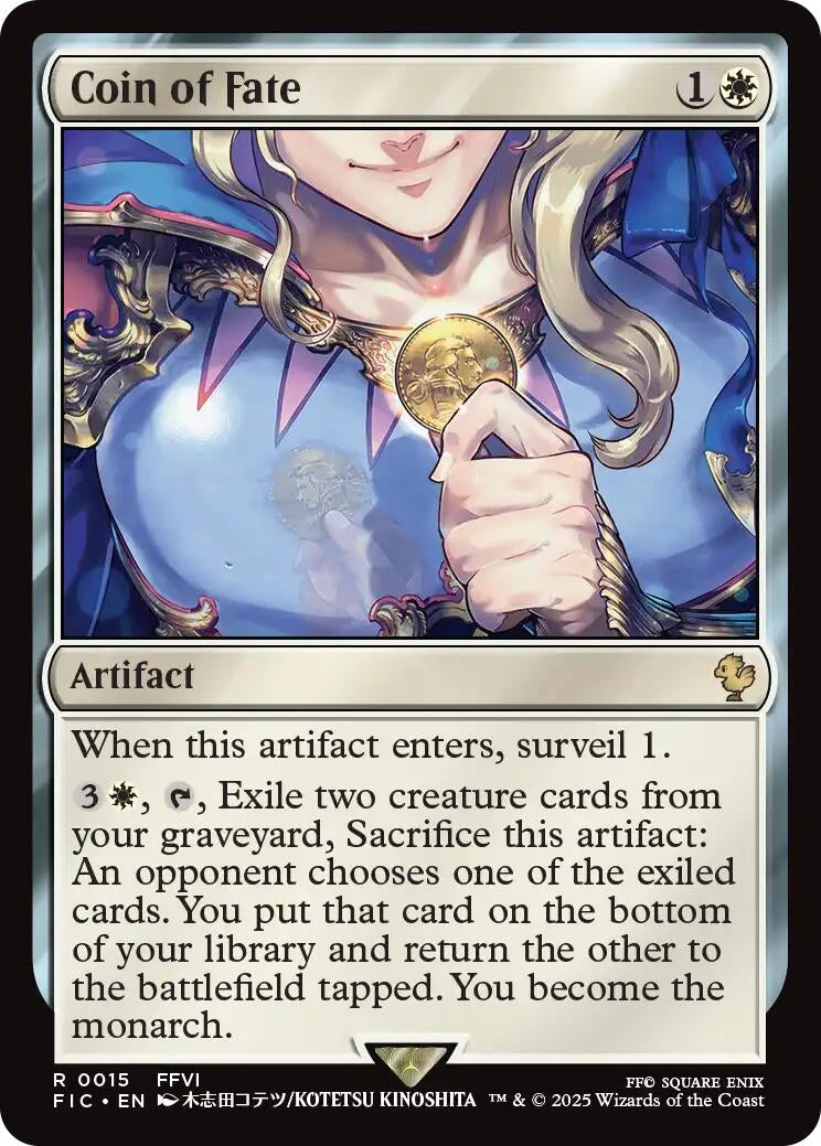 Image for Coin of Fate (Surge Foil) (15) (Commander: FINAL FANTASY) - Magic: The Gathering