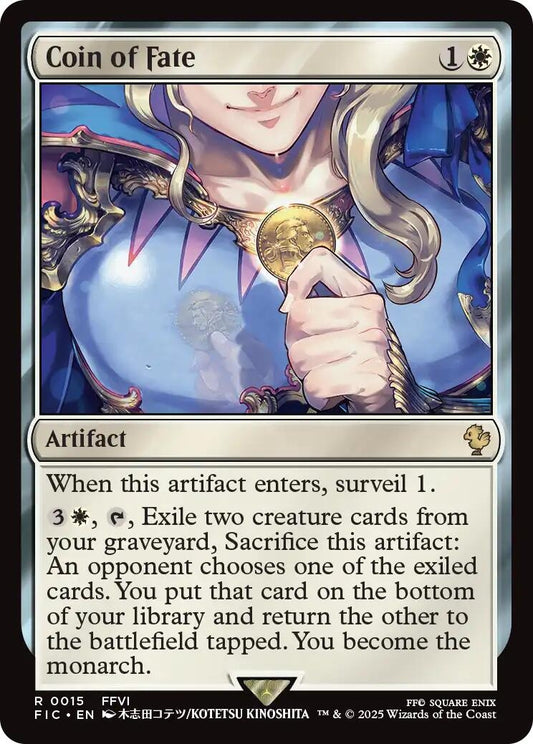 Image for Coin of Fate (Surge Foil) (15) (Commander: FINAL FANTASY) - Magic: The Gathering