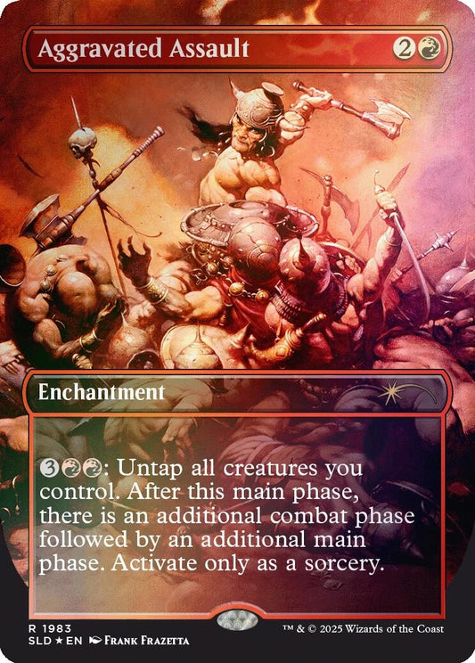 Image for Aggravated Assault (1983) (Rainbow Foil) (1983) (Secret Lair Drop Series) - Magic: The Gathering