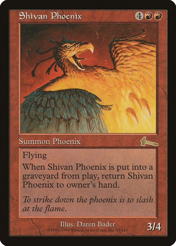 Image for Shivan Phoenix (91) (Urza's Legacy) - Magic: The Gathering