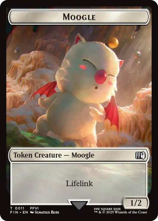 Image for Moogle (0011) // Copy (0001) Double-Sided Token (11 // 1) (FINAL FANTASY) - Magic: The Gathering