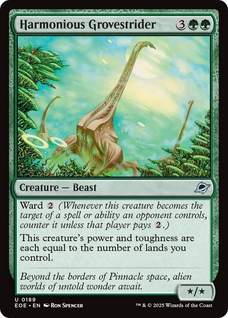 Image for Harmonious Grovestrider (189) (Edge of Eternities) - Magic: The Gathering