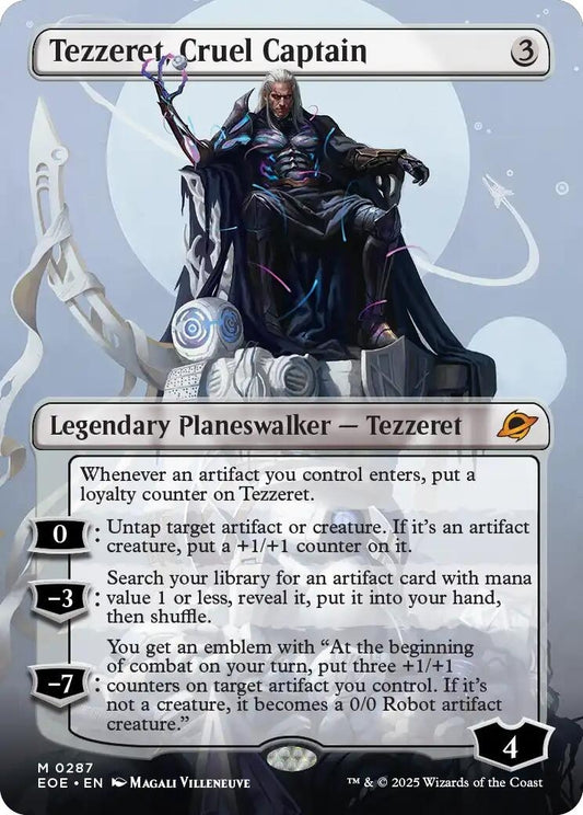 Image for Tezzeret, Cruel Captain (Borderless) (287) (Edge of Eternities) - Magic: The Gathering