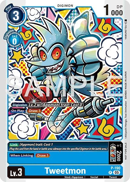 Image for Tweetmon (Store Tournament 2025 Vol.3 Participation Pack) (P-190 P) (Digimon Promotion Cards) - Digimon Card Game