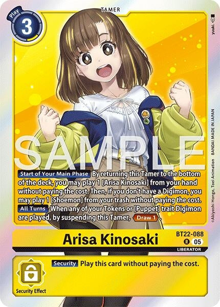 Image for Arisa Kinosaki (BT22-088 R) (Cyber Eden) - Digimon Card Game
