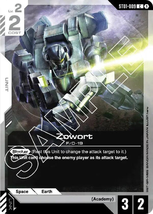 Image for Zowort (ST01-009) (Starter Deck 01: Heroic Beginnings) - Gundam Card Game