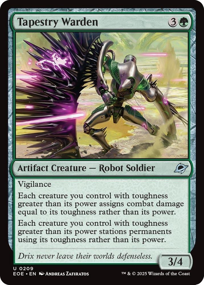 Image for Tapestry Warden (209) (Edge of Eternities) - Magic: The Gathering