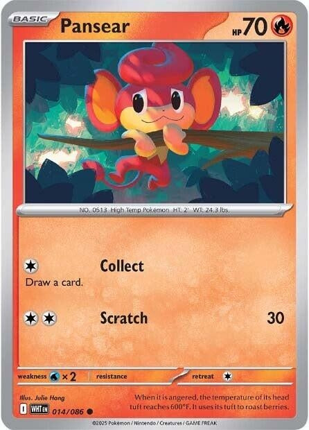 Image for Pansear (014/086) (SV: White Flare) - Pokemon