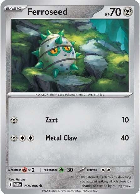 Image for Ferroseed (068/086) (SV: White Flare) - Pokemon