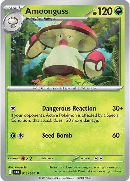 Image for Amoonguss (011/086) (SV: Black Bolt) - Pokemon