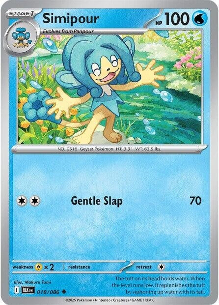 Image for Simipour (018/086) (SV: Black Bolt) - Pokemon