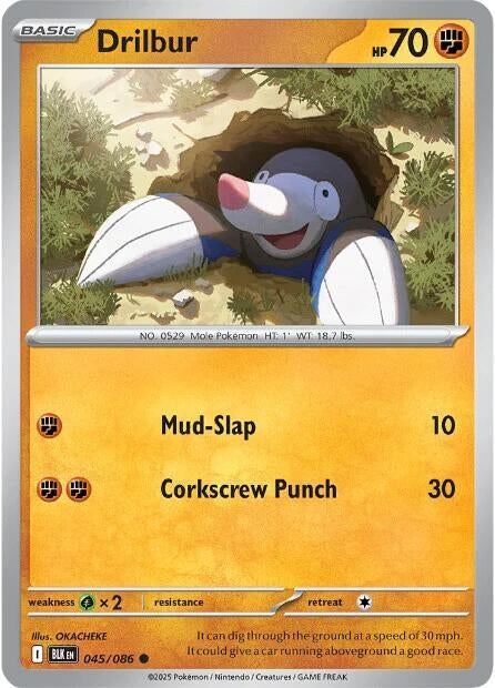 Image for Drilbur (045/086) (SV: Black Bolt) - Pokemon