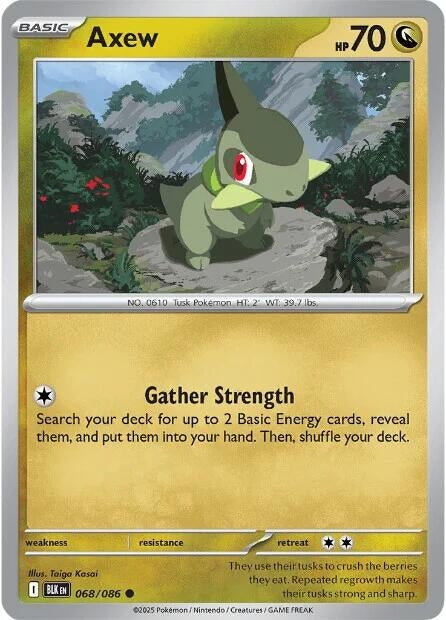 Image for Axew (068/086) (SV: Black Bolt) - Pokemon