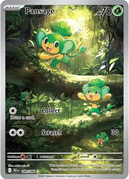 Image for Pansage (089/086) (SV: Black Bolt) - Pokemon
