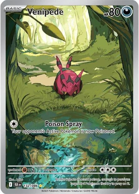 Image for Venipede (132/086) (SV: Black Bolt) - Pokemon