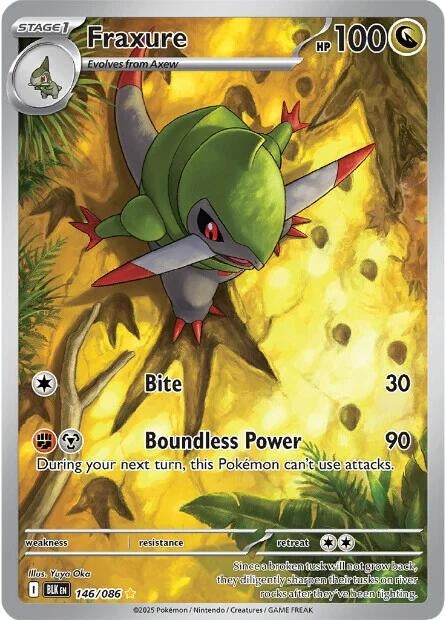 Image for Fraxure (146/086) (SV: Black Bolt) - Pokemon