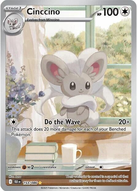 Image for Cinccino (153/086) (SV: Black Bolt) - Pokemon