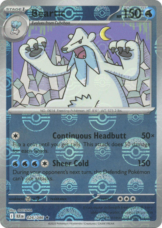 Beartic (Poke Ball Pattern) (026/086) (SV: Black Bolt)