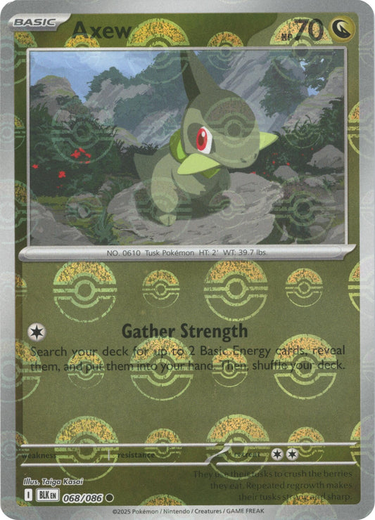 Axew (Poke Ball Pattern) (068/086) (SV: Black Bolt)