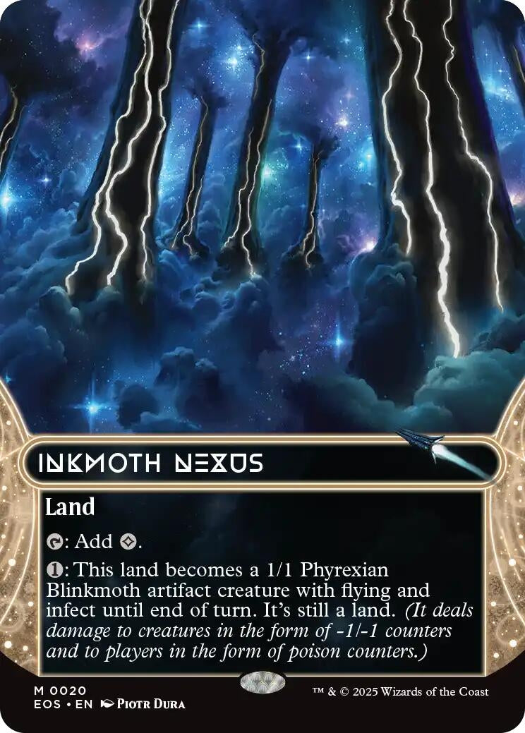 Image for Inkmoth Nexus (0020) (Borderless) (20) (Edge of Eternities: Stellar Sights) - Magic: The Gathering
