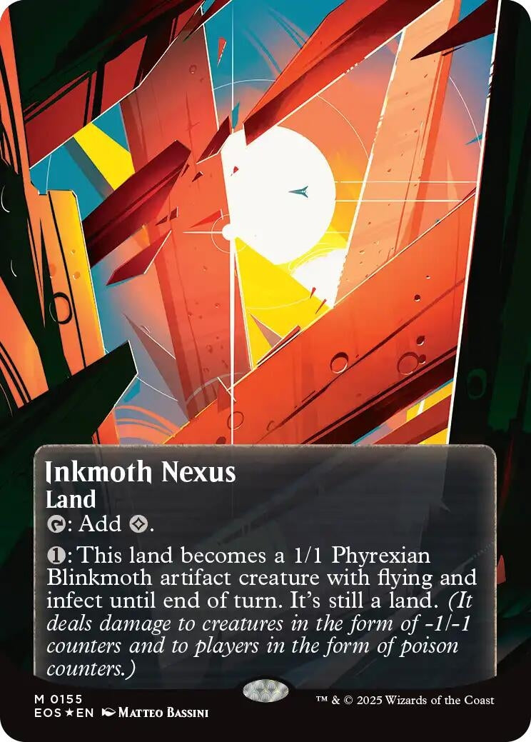 Image for Inkmoth Nexus (0155) (Borderless) (Galaxy Foil) (155) (Edge of Eternities: Stellar Sights) - Magic: The Gathering