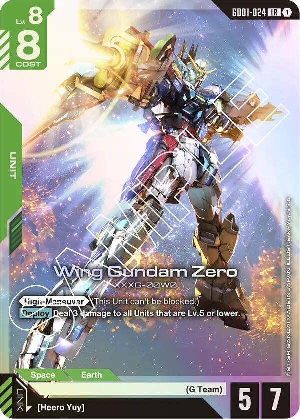Image for Wing Gundam Zero (GD01-024) (Newtype Rising) - Gundam Card Game