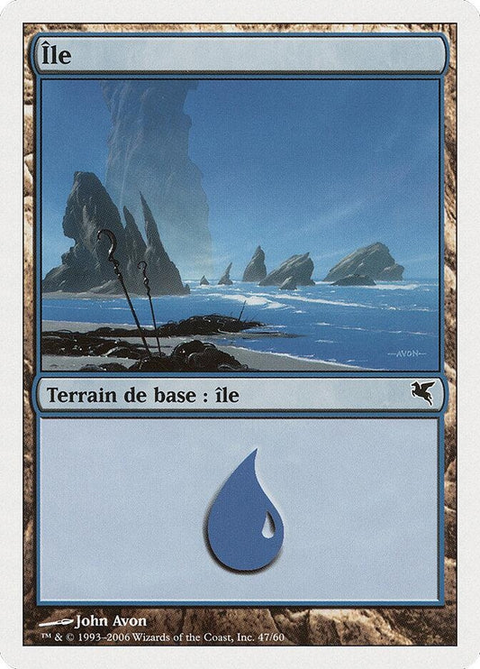 Image for Island (French) - "Ile" (G47) (G47) (Magic Encyclopedia 2005 (Salvat/Hachette)) - Magic: The Gathering