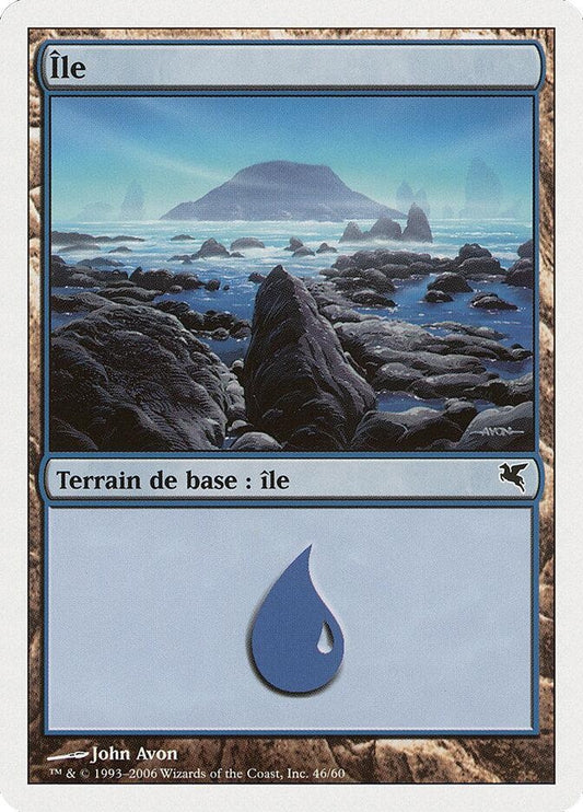 Image for Island (French) - "Ile" (H46) (H46) (Magic Encyclopedia 2005 (Salvat/Hachette)) - Magic: The Gathering