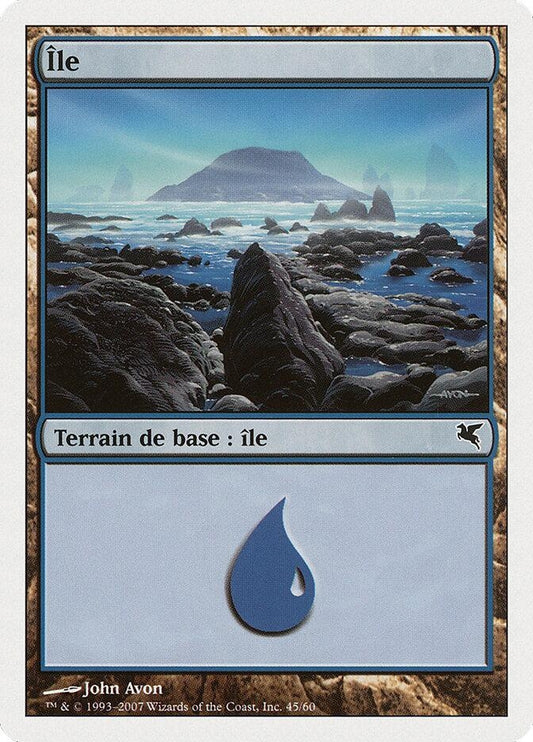 Image for Island (French) - "Ile" (E45) (E45) (Magic Encyclopedia 2005 (Salvat/Hachette)) - Magic: The Gathering