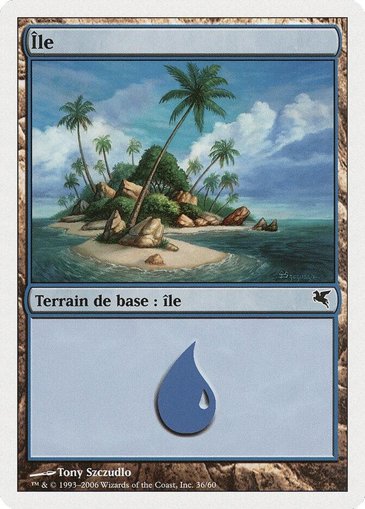 Image for Island (French) - "Ile" (H36) (H36) (Magic Encyclopedia 2005 (Salvat/Hachette)) - Magic: The Gathering