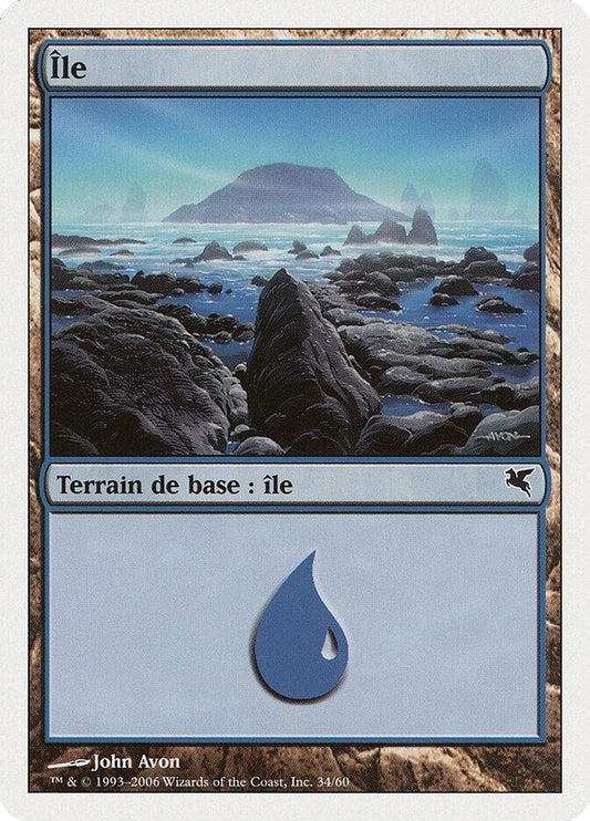 Image for Island (French) - "Ile" (H34) (H34) (Magic Encyclopedia 2005 (Salvat/Hachette)) - Magic: The Gathering