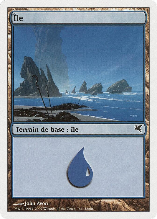 Image for Island (French) - "Ile" (E32) (E32) (Magic Encyclopedia 2005 (Salvat/Hachette)) - Magic: The Gathering