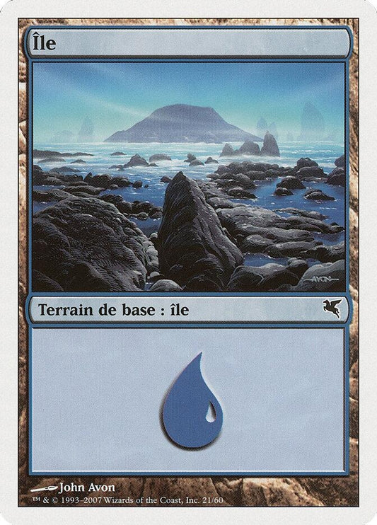 Image for Island (French) - "Ile" (E21) (E21) (Magic Encyclopedia 2005 (Salvat/Hachette)) - Magic: The Gathering