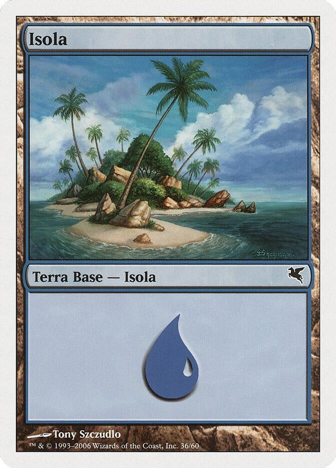 Image for Island (Italian) - "Isola" (H36) (H36) (Magic Encyclopedia 2005 (Salvat/Hachette)) - Magic: The Gathering