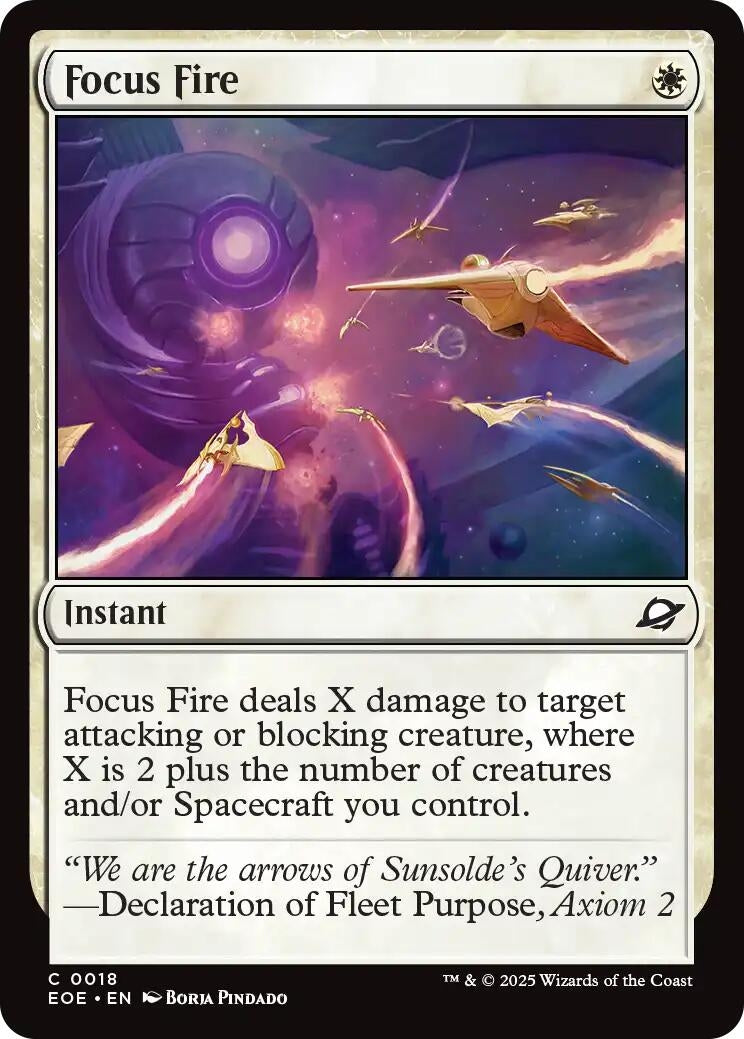 Image for Focus Fire (18) (Edge of Eternities) - Magic: The Gathering