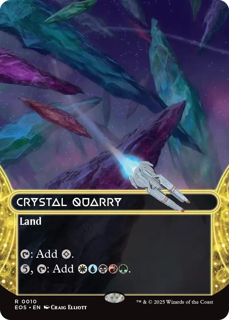 Image for Crystal Quarry (0010) (Borderless) (10) (Edge of Eternities: Stellar Sights) - Magic: The Gathering