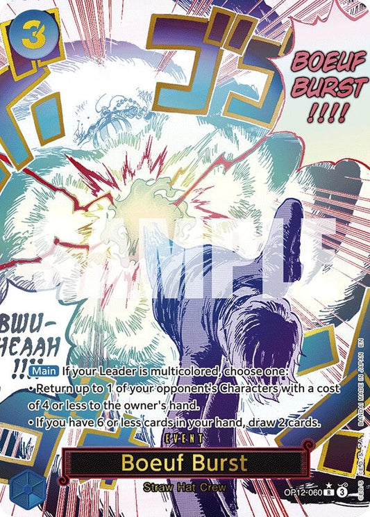 Image for Boeuf Burst (Alternate Art) (OP12-060) (Legacy of the Master) - One Piece Card Game