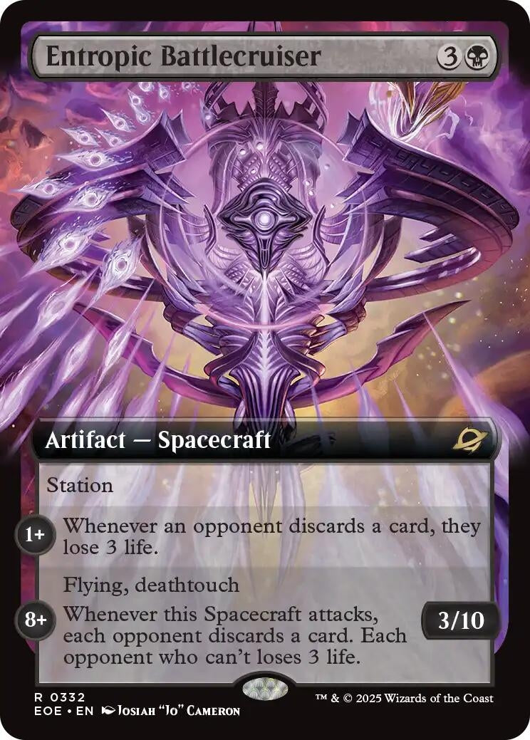 Image for Entropic Battlecruiser (Extended Art) (332) (Edge of Eternities) - Magic: The Gathering