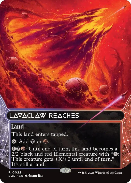 Image for Lavaclaw Reaches (0022) (Borderless) (22) (Edge of Eternities: Stellar Sights) - Magic: The Gathering